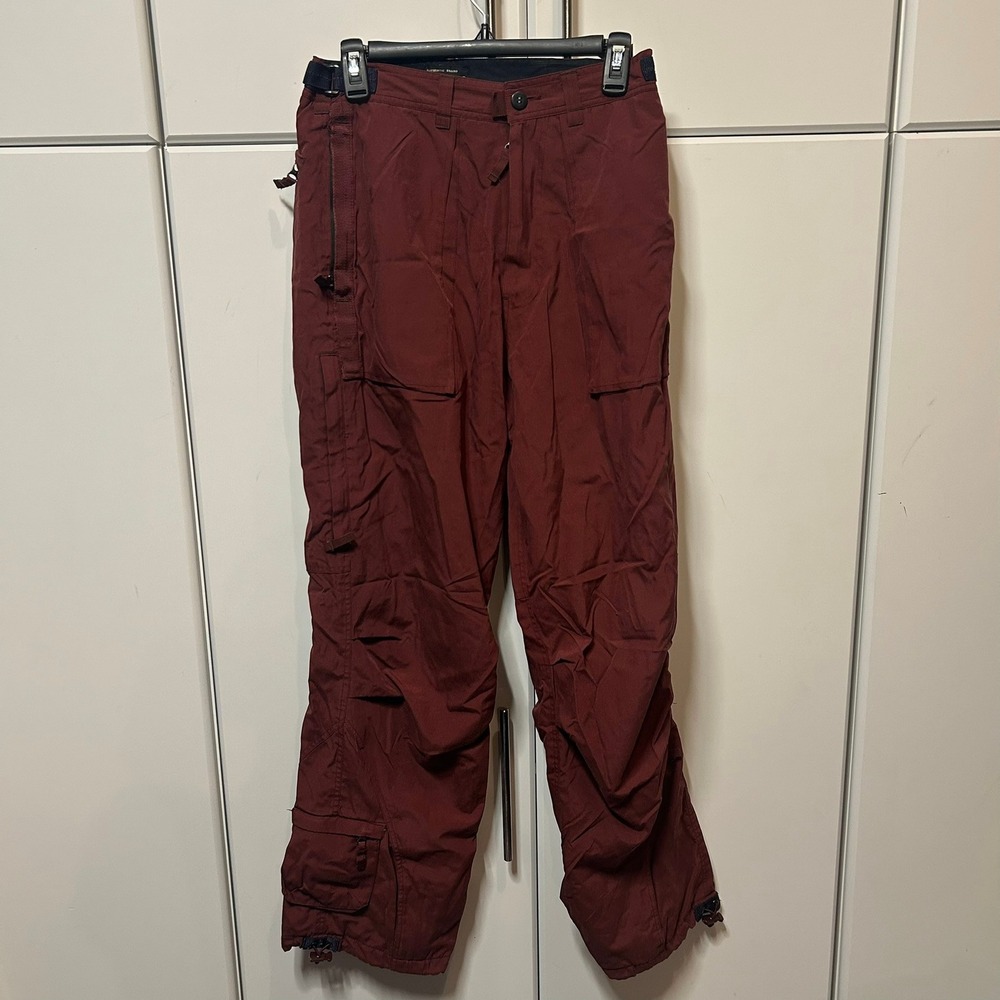 WearFirst Authentic Brand Mens 30x32 Burgundy Cargo Hiking Utility Pants Maroon